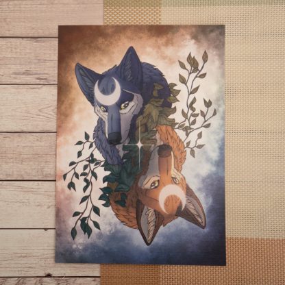 Moon Foxes [A5 Print]