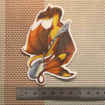 Tiny Dragon on a Spoon Sticker - Image 2