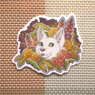 Flower Cat Sticker