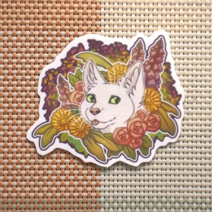 Flower Cat Sticker
