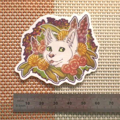 Flower Cat Sticker - Image 2