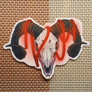 Ram Skull Sticker