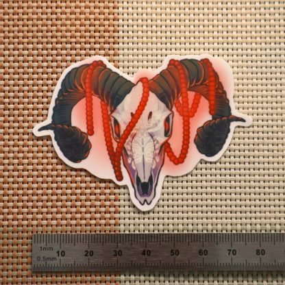 Ram Skull Sticker - Image 2