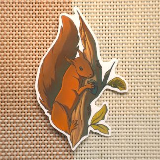 Autumn Squirrel Sticker