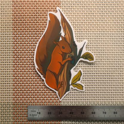 Autumn Squirrel Sticker - Image 2