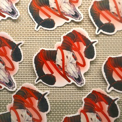 Ram Skull Sticker - Image 3