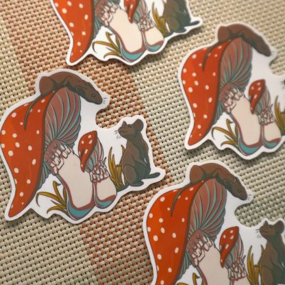 Mushroom Mice Sticker - Image 3