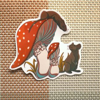 Mushroom Mice Sticker