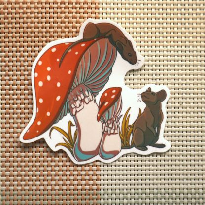 Mushroom Mice Sticker