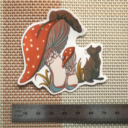 Mushroom Mice Sticker - Image 2