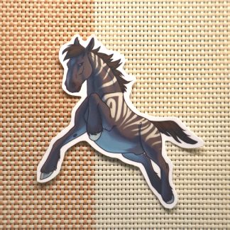 Leaping Kazim Sticker