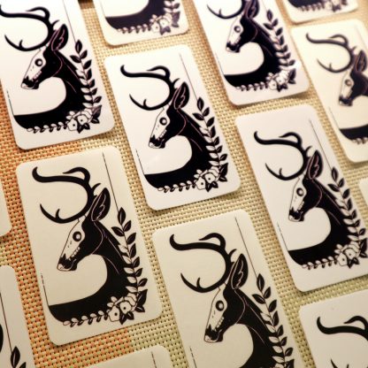 Skull Stag Sticker - Image 4