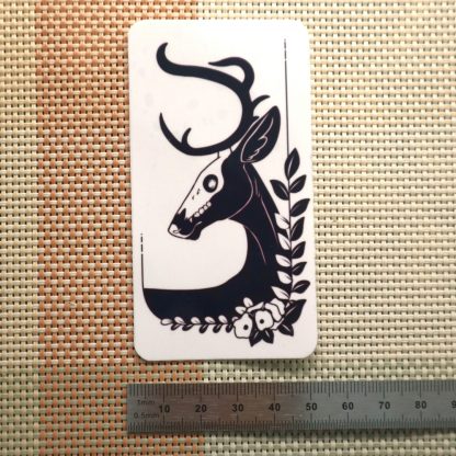 Skull Stag Sticker - Image 2