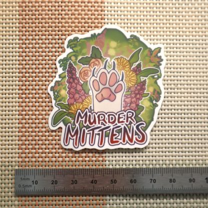 Murder Mittens Sticker - Image 2