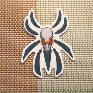Raven Skull Sticker