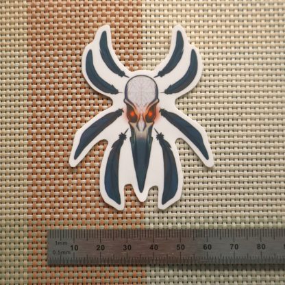 Raven Skull Sticker - Image 2